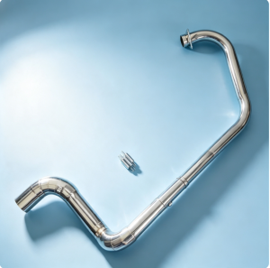 Gixxer Sf stainless elbow with resonator on Sc Project + Db reducer