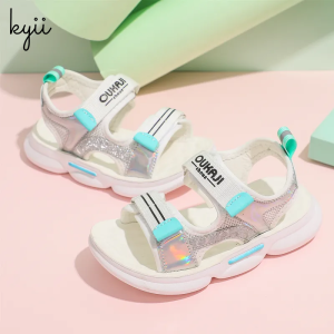 KYII New baby rhinestones girls high heel princess cool Shoes ky22233