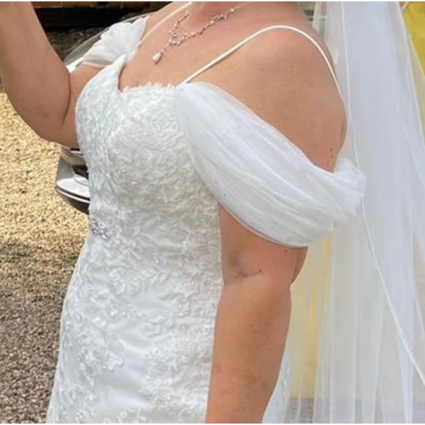 Bridal Sleeves Detachable Shoulder Straps Off Shoulder Sleeves