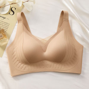 Bra Minimizer Wireless Bra Seamless Bra Full Cup Underwear Plus Size Anti-sagging Lift Up Brassiere 大胸显小提拉内衣