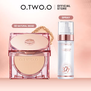O.TWO.O 2psc Makeup Set Makeup Spray Oil Control Matte Face Powder Waterproof Powder Make-up for Women
