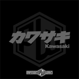 Japan Edition Kawasaki decal cutout sticker for car/motorcycle and helmet