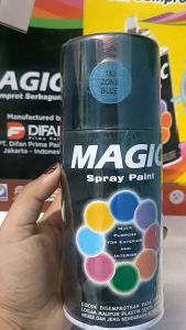 Pilok Pilox Cat Magic Zona Blue Biru Metalik 183 300cc Cat Semprot Serbaguna Magic Spray