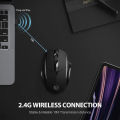 Chuột gaming không dây wireless INPHIC PM6 pin sạc siêu trâu - Silent click cực êm (màu ngẫu nhiên) Nhất Tín Computer. 