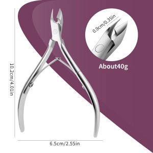 Nail Cuticle Nippers Nail Manicure Cuticle Clippers Trimmer Pedicure Stainless Steel Double-headed Cuticle Pusher Nail Polish Removal Nano Nail File