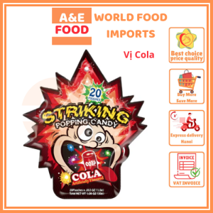 Kẹo nổ Striking Hồng Kông nhiều vị gói 30g