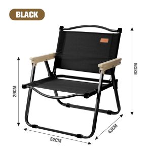Foldable Camping Chair Picnics Beach Fishing Wooden Chair Foldable Chair