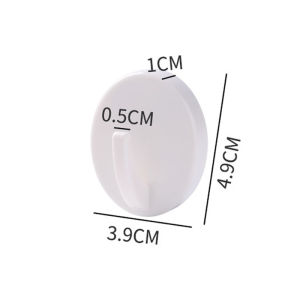 2Pcs Oval Refrigerator Magnet Hook Plastic Strong Magnetic Hooks for Refrigerator Washing Machine