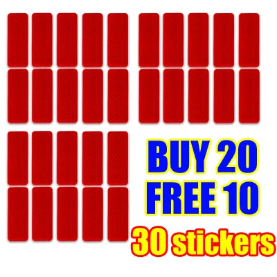✨【10 stickers】Reflective10000 meterse！reflective sticker tape Sticker Safety Mark Car Reflective Tape reflector sticker Reflective sticker motorcycle for car or jacket 3*8cm reflective sticker car sticker reflective safety sticker