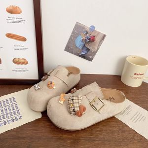 Free Shipping 2026 New Spring Collection: Comfortable And Versatile Slip-On Sandals With Thick Soles And Hidden Heels Featuring A Cute Design And A Closed-Toe Style Perfect For Everyday Wear