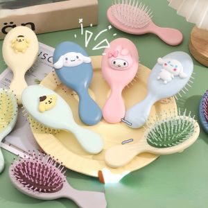 New Sanrio Airbag Massage Portable Anti Static Cute  Kuromi Melody Cinnamoroll Comb Birthday Gift for Children and Girls