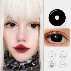 Meenie 17mm Crazy Contact Lenses Halloween Cosplay Lenses Black Red Lenes Anime Cosplay Eye Color Lenses2026