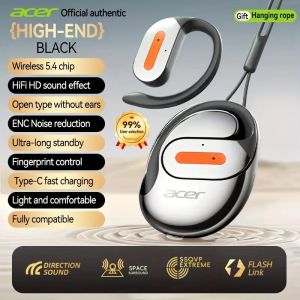 Genuine True Wireless Earphones TWS Sports Running Hanging Ear Open Style Fashionable Design Heavy Bass Stereo Sound Low Latency Gaming Mode Ultra Long Battery Life Comfortable Wear Mobile Phone Platform Computer Multi-Device Compatible Christmas Valentin
