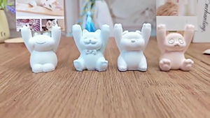 Hand Raised Animal Message Clip Silicone Mold Versatile Mold for Creating Animal Desk Organizers and Keepsakes