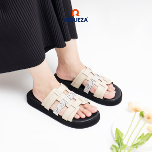Riqueza VANIA Sandal Platform Wanita Sendal Rajut Slop Platform Cewek