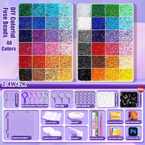 Fuse Beads DIY Perler Kit 3D Stereoscopic Puzzle Toy Children Handmade Craft Educational Gift Creative Building Set