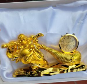 Tượng Phật Di Lặc kéo ngọc trang trí taplo ô tô bàn làm việc- tượng phong thủy