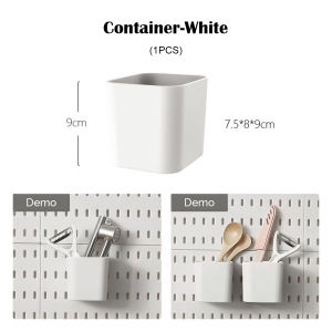 Pegboard Wall Mounted No-Punch Wall Panel Organizer DIY Perforated Multi-Purpose Pegboard Hanging Shelf Kit