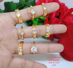 Cincin Titanium Premium Perhiasan Aksesoris Fashion Terlaris Termurah Tidak Luntur Dan Tidak Berkarat R11-CT4