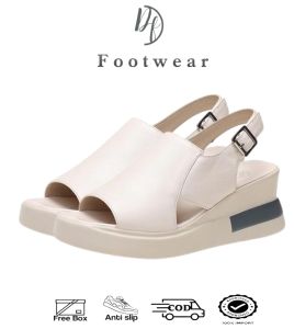{DF FOOTWEAR} Sepatu Sandal Wedges Wanita Import Premium Quality Sandal Gunung DF 529