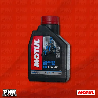 น้ำมันเครื่อง MOTUL 3000 PLUS 10W-40 20W-50 มีทุกขนาด เหมาะสำหรับรถ 4 จังหวะทุกรุ่น