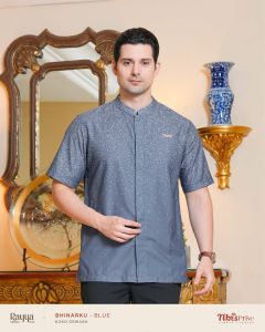 SARIMBIT NIBRAS PRIVE DRESS BHINARKU BLUE TERBARU 2026 TERMURAH COCOK UNTUK LEBARAN ATAU ACARA KELUARGA