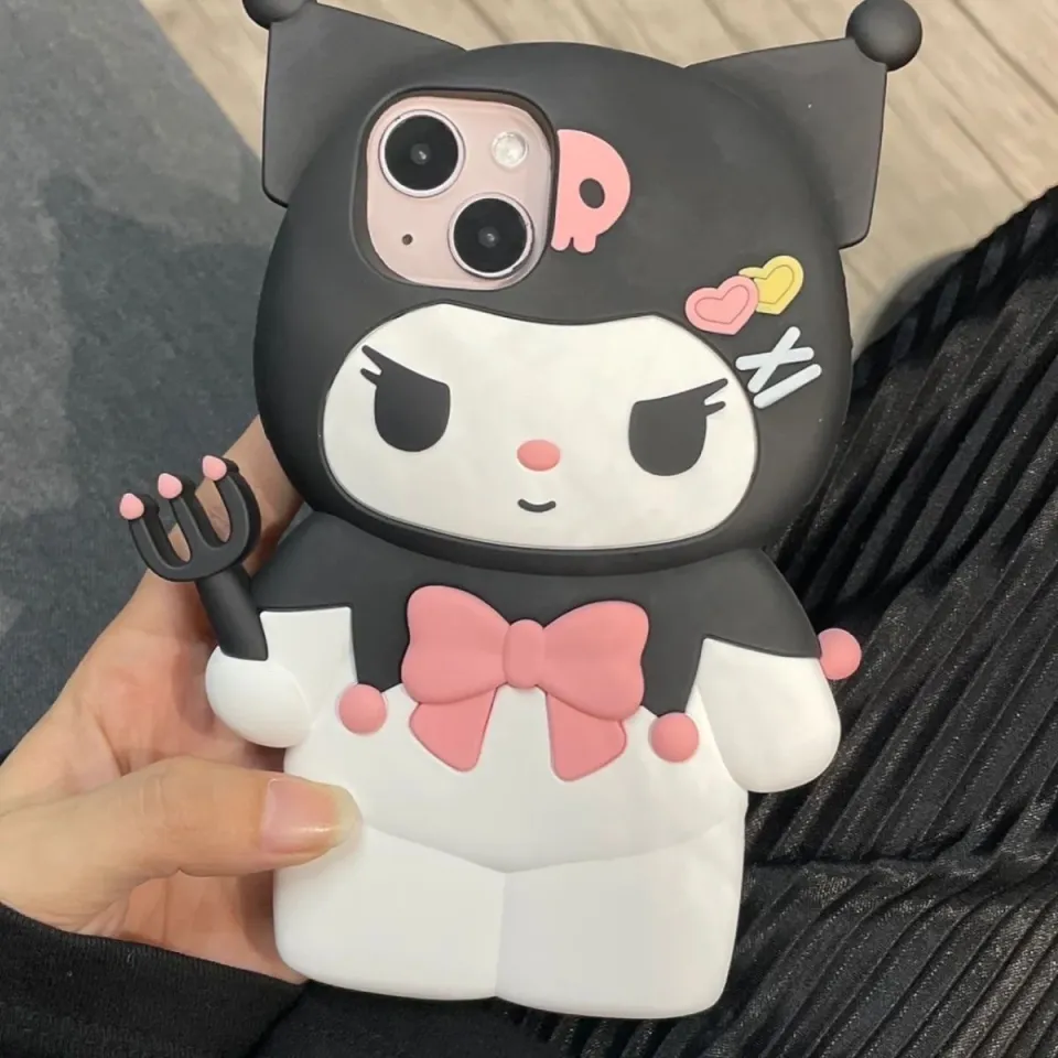 3D Cartoon Sanrio Hello Kitty Kuromi Silica gel Soft Phone Cases