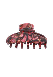 EVITA PERONI | Alegria Medium shark | 3cm X 8cm | Acetate shell prints | Brown | Blue | White Shell | Comfortable | Strong Grip