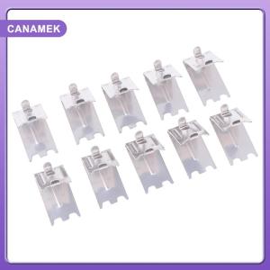 【CANAMEK】 10 Pcs Freezer Shelf Buckle Refrigerator Clips Glass Clamp Cooler Fridge Support Fixing Bracket