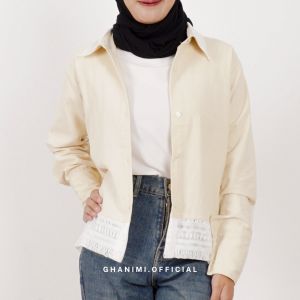 Ghanimi - Sophia Shirt / Kemeja Renda / Kemeja Korean style / Kemeja lucu / Kemeja Wanita
