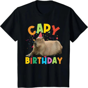 [Local Stock] VCC 3D Printed Cute Capybara T Shirt For Men Animal Pattern T-Shirts Fashion Street Capybara Lovers Short-Sleeved Tees Loose Tops