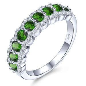 Lohaspie Jewelry Solid Sterling Silver 925 Ring Natural Opal Garnet Ring Silver 925 Original Ring Engagement Ring For Women Opal Stone Original Ring Birthstone Ring 925 Jewelry