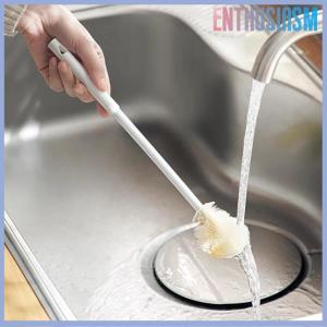 【Enthusiasm】🌟🌟【Hot Sale】🎈 Cup Cleaning Brush Long Handle Bottle Cleaning Silicone Milk Bottle Wine Cups Cleaner Household Coffee Mug TeaPot Brush