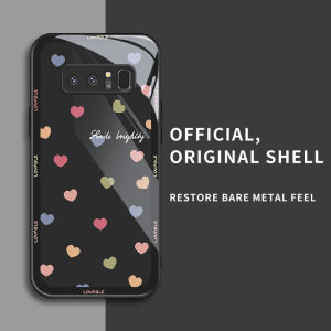 สำหรับ Samsung Galaxy Note 8 เคสศัพท์ป้องกันการตกที่มีหัวใจเล็กๆ มากมาย สไตล์ทันสมัย