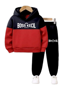 boss kecil Pakaian Setelan Hoodie Anak Laki Laki usia 1-5 tahun