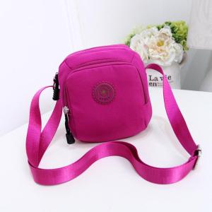 YOOXI สุภาพสตรีแฟชั่นสีทึบกระเป๋าสะพายกระเป๋าผ้าใหม่กระเป๋าโทรศัพท์มือถือกระเป๋าสะพายสุภาพสตรี