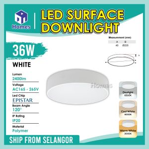 Homes 24w 36w LED Surface Downlight Super Bright Boundless Round Daylight WarmWhite CoolWhite