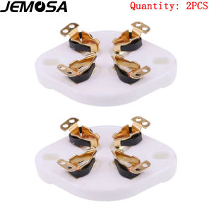 ซ็อกเก็ตหลอดเซรามิก 4 ขา สำหรับหลอดอิเล็กตรอน 5Z3 5U4G 572B 2A3 300B 274B 811A เครื่องขยายเสียงหลอดสุญญากาศ วินเทจ เสียง HIFI DIY