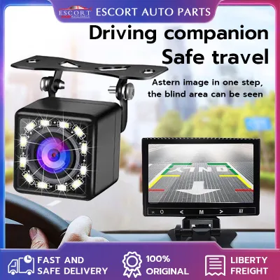 Car Reverse Camera 12 Led Hd Car Rear View Camera Auto Parking Reverse Backup Camera Night Vision