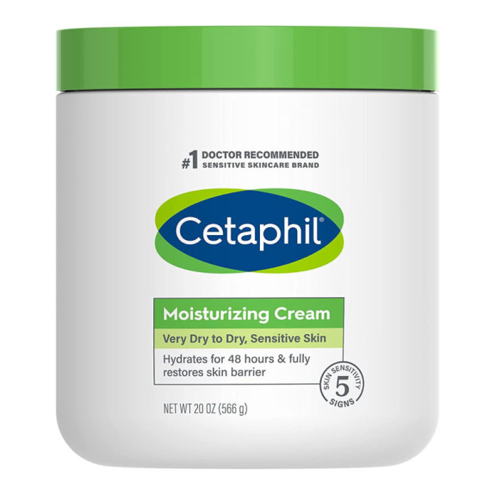 Cetaphil Moisturizing Cream Dry to Very Dry 24 Hour Hydrating Lotion ...