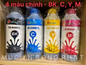Bộ mực màu Mực Nước In Phun EPSON ( Chai 1 lít loại thường)