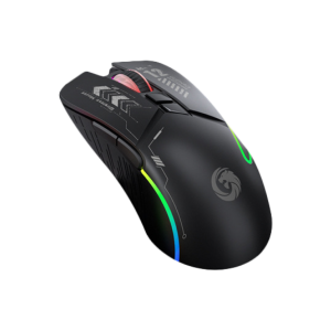 Mouse Gaming Wireless Bluetooth Rechargeable Unitech M12 Dual Connection Silent Click 1600 DPI RGB