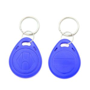 SADSAF 10Pcs Colorful Access Control Card Key Fob Key Ring Card ID Badge Keyfobs Token Ring RFID Tags Access Card