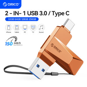 ORICO 2 in 1 Dual Flash Drive High Speed Pen Drive OTG Type C USB A Dual Interfaces for MacBook Android2026