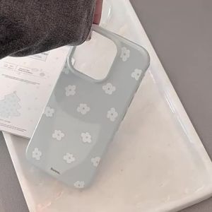 Lovely Floral Phone Case For iPhone 17 16 15 14 13 12 Pro MAX 11 Ins Cute Flowers Pattern Shockproof Soft TPU Phone Cover