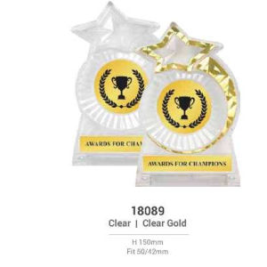 W4 Acrylic Stand Plaque/Plak Kayu/Cenderamata/Cenderahati/Hadiah/Award/Anugerah 牌匾 + LABEL + LOGO