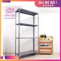 Kệ sắt  V lỗ đa năng 4 tầng, dài 1m x rộng 40cm x cao 1.2-1.5m. Lắp Ghép Đa Năng, kệ trưng bày sản phẩm. 