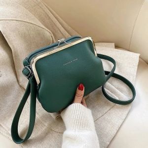 Fashion Autumn Winter Shoulder Bag Female PU Leather Crossbody Bag Simple Solir Color Clip Messenger Bag Lady Handbag Purse sac2026