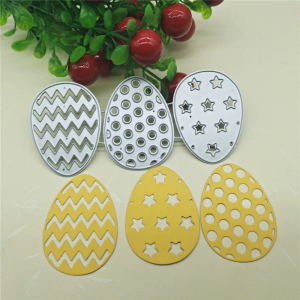 Easter Egg Metal Cutting Dies Stencil DIY Scrapbooking Album Paper Template Mold Embossing Craft Decoration