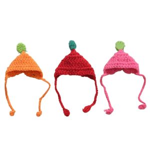 BANZU Màu kẹo Mũ đan mini Thời trang Dễ thương Mũ mặc thường ngày Phim hoạt hình Lông nhung Mũ búp bê động vật Phụ kiện búp bê